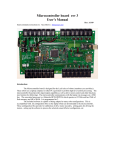 Microcontroller board User Manual rev 3