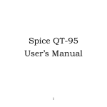 Spice QT-95 User‟s Manual