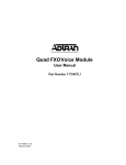 Quad FXO Voice Module User Manual