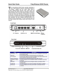 Quick Start Guide 11b/g Wireless SOHO Router