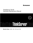ThinkServer TS130 Hardware Maintenance Manual