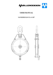 User manual A4-3457 manrider block