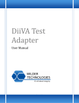 DiiVA Test Adapter User Manual