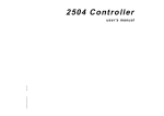 2504 Controller user`s manual