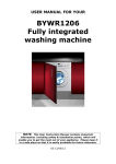 BYWR1206 Fully integrated washing machine