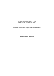 Instruction manual for R0110E logger - comet