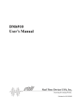 DM6910 User`s Manual
