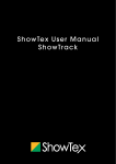 ShowTex User Manual ShowTrack