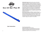 Eco UV Bar Plus IR User Manual