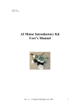 AI Motor Introductory Kit User`s Manual