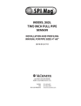 MODEL 282L TWO INCH FULL PIPE SENSOR
