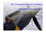 The Competitive Event Assistant Accreditations Assistant