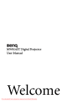 BenQ MW814ST DLP Projector User Guide Manual
