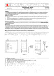 ADX Remote keypad User`s manual