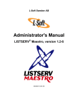 Maestro Administrators Manual - L