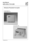 User Manual UMFLUXUS_F7V4-0-2EN Ultrasonic