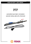 automatický topný kabel PFP s termostatem