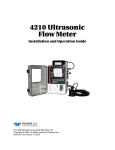 4210 Ultrasonic Flow Meter User Manual