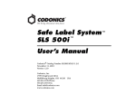 Safe Label System User`s Manual