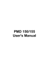 PMD 150/155 User`s Manual