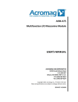 AXM-A75 User`s Manual