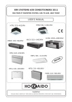 USER`S MANUAL XRV SYSTEMS AIR CONDITIONERS 2011