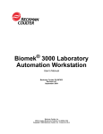 Biomek ® 3000 Laboratory Automation Workstation