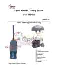 Qpets Remote Training System User Manual