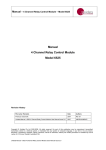 Manual 4 Channel Relay Control Module Model 6525