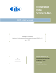 User Manual - Integrated Data Services