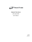 Network Time Server NTS–200–GPS User`s Manual