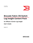 Brocade Fabric OS Switch Log Insight Content Pack for VMware