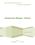 iGrants User Manual – District