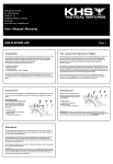 User´s Manual | Warranty KHS PLATOON LDR Page 1