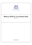 Mellanox OFED for Linux Release Notes