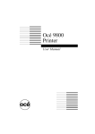 Oce 9800 Printer User Manual - Océ | Printing for Professionals