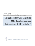 Government of India Guideline on GIS-MIS data