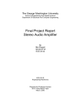 Final Project Report Stereo Audio Amplifier