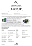 AX2010P - Axiom Pro Audio