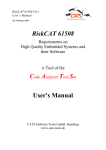 RiskCAT 61508 User`s Manual