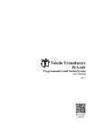 Toledo Transducers PLS-601 Programmable Limit Switch System