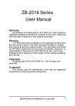 ZB-2018 Series User Manual