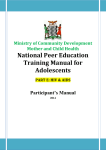 Peer Education - Participant`s Manual