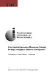 Dual-Labeled Expression Microarray Protocol