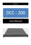 DCC200 Manual - Healing Digital