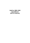 OptiCon SBG-1000_User_Manual(DATA)