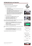 OPTIMAS 680 Set Up and Operations