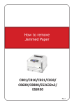 How to remove Jammed Paper C801/C810/C821/C830/ C8600