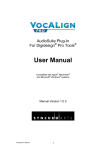 VocALign PRO for Pro Tools Manual