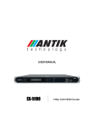 Antik EX 5108 Encoder MANUAL